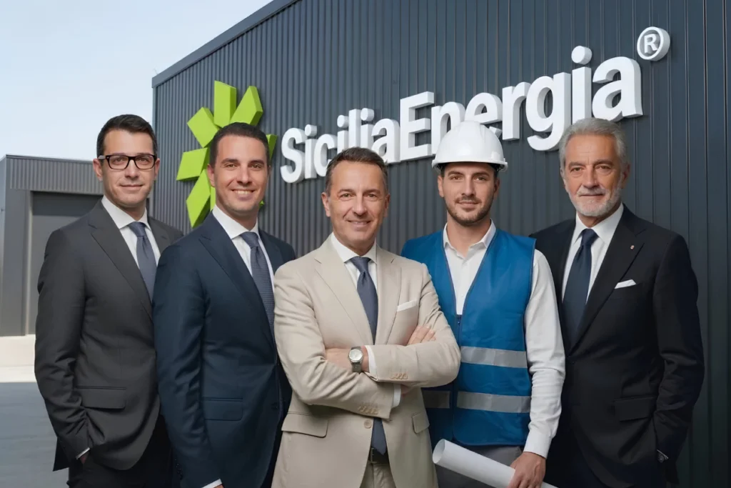 team SiciliaEnergia specializzato in fotovoltaico virtuale e soluzioni energetiche remote